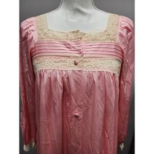 Vintage Gossard Artemis Sleepwear Pink Nightgown and Robe Size Small